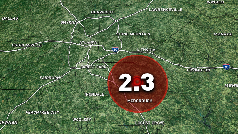 UPDATE Analysis shows earthquake near Atlanta stronger than first