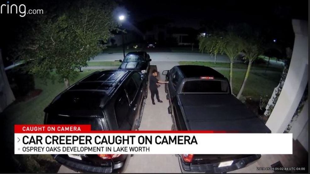 Car creeper fail caught on camera WPEC