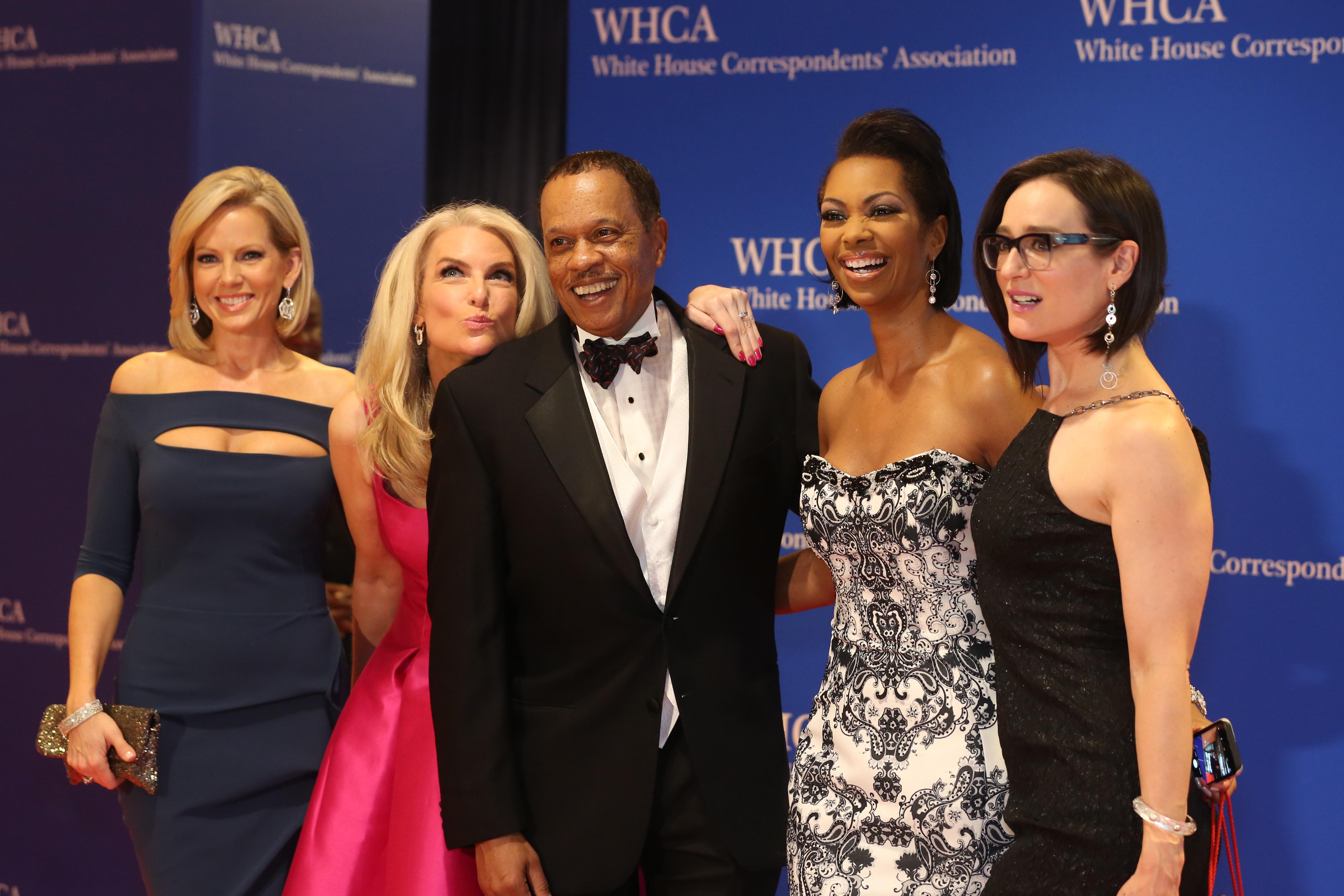 Photos from the (pretty empty) red carpet at White House Correspondents