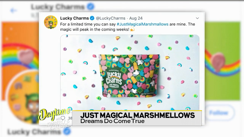 New from Lucky Charms "Magical Marshmallow" Pouches Watch Daytime