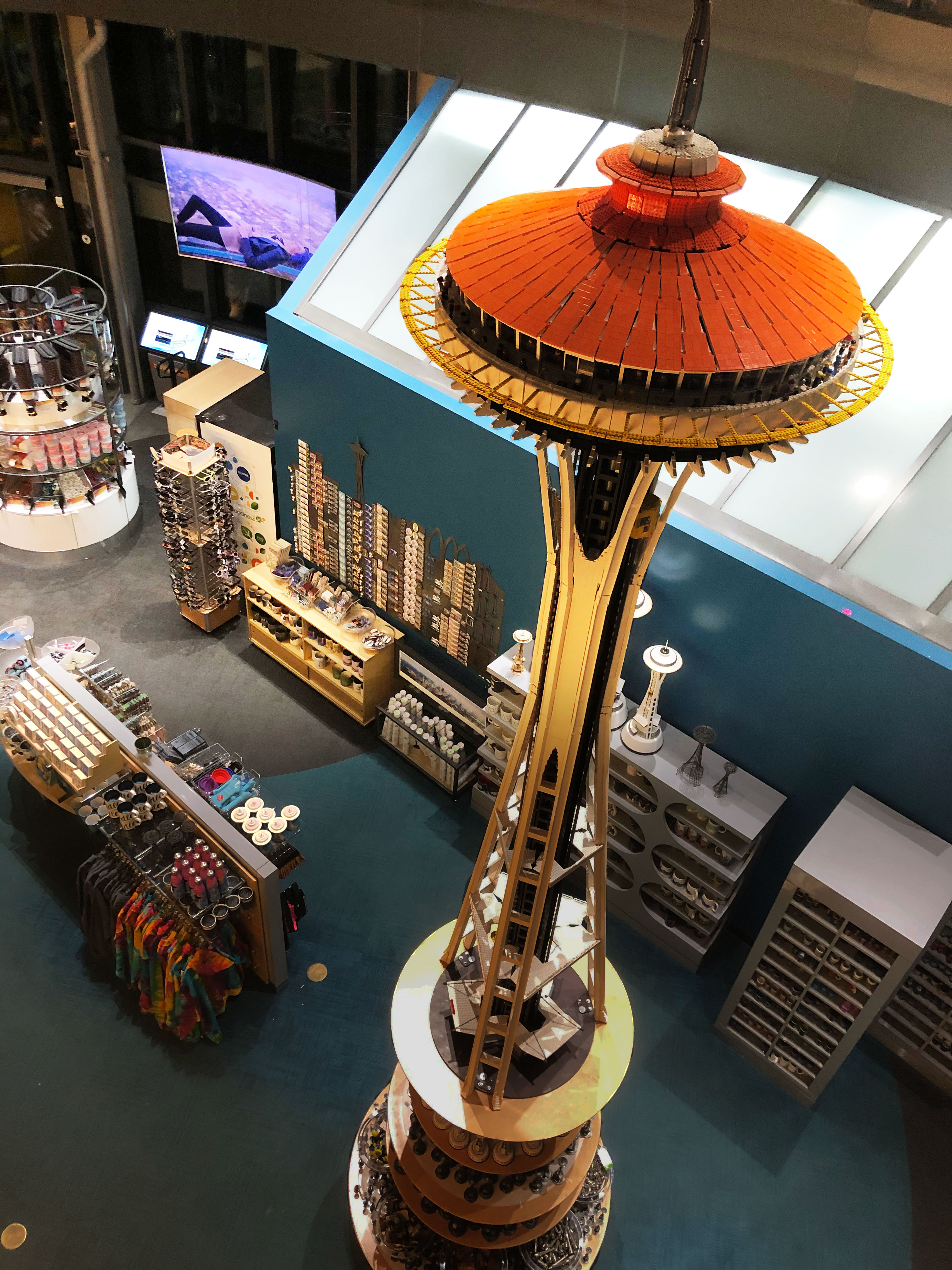 14foot LEGO Space Needle replica arrives at iconic landmark Seattle