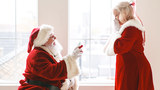 PHOTOS: Utah Santa proposes to Mrs. Claus he met 40 years ago in middle school