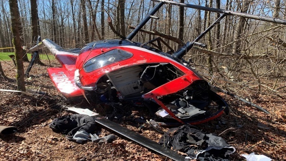 Pilot flown to hospital after helicopter crash in WGXA