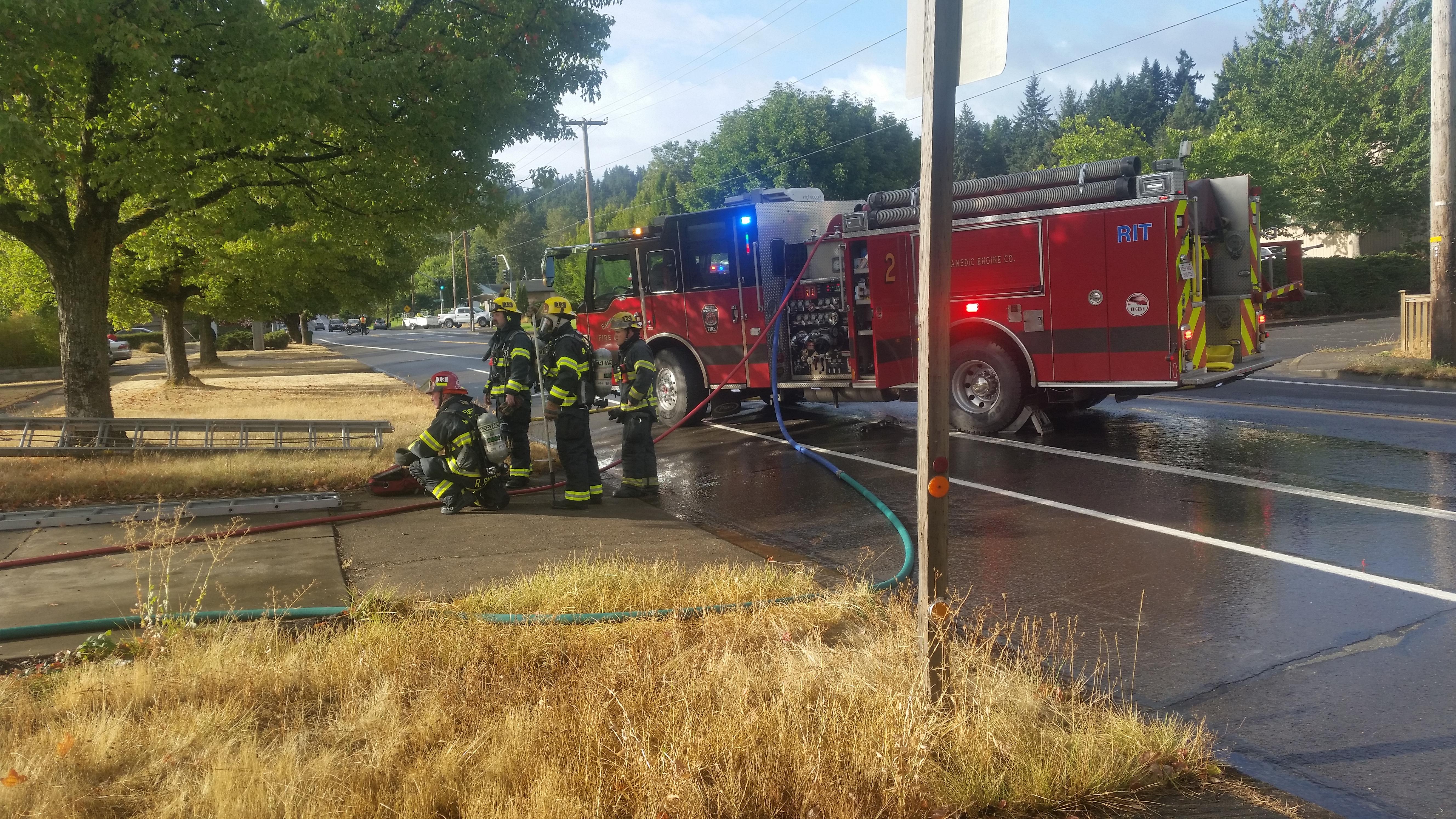 Unoccupied Eugene home catches fire on W. 2nd Avenue KVAL