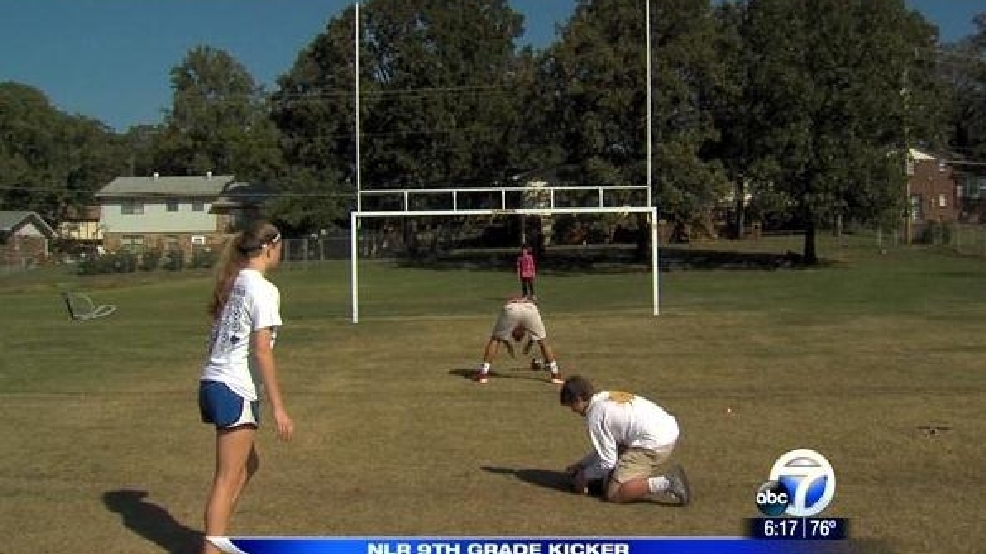 Female kicker starts on NLR football team KATV