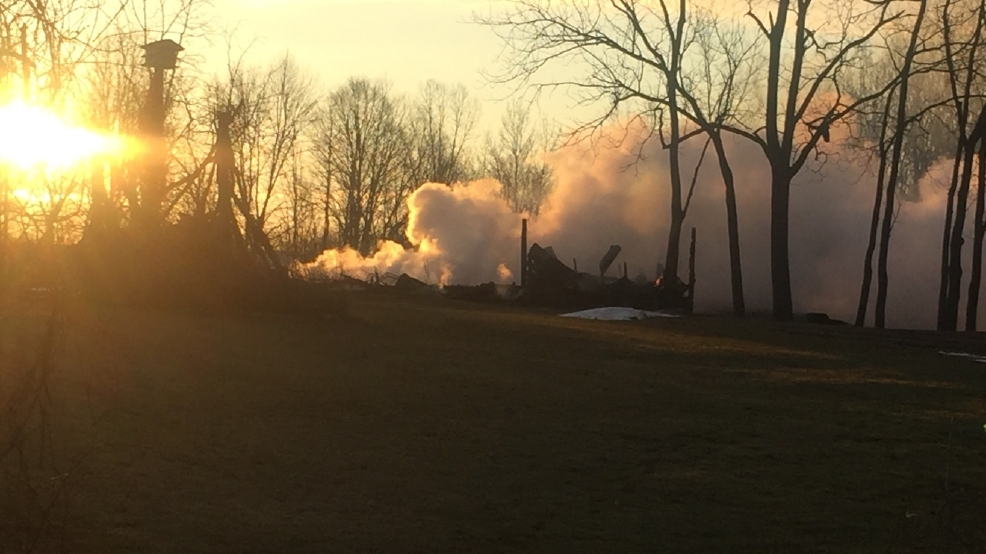 Two barns burn down in Clyde fire WHAM