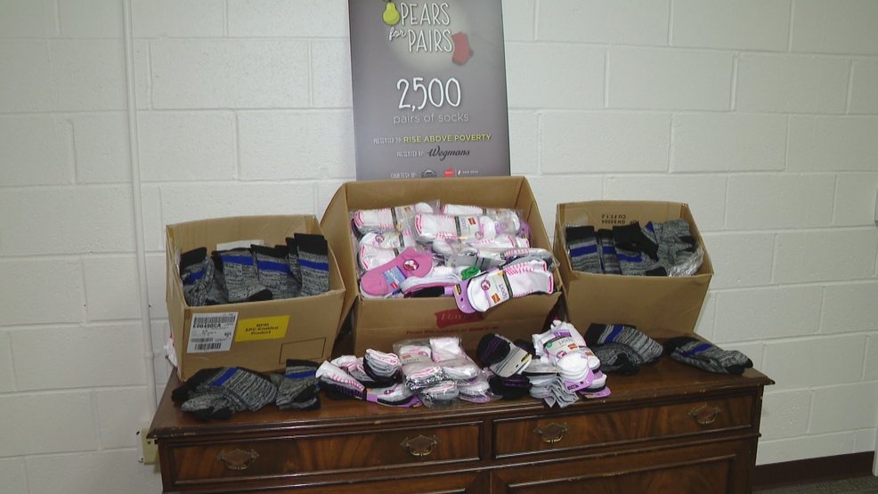 2,500 pairs of socks donated to Syracuse charity for local kids in need