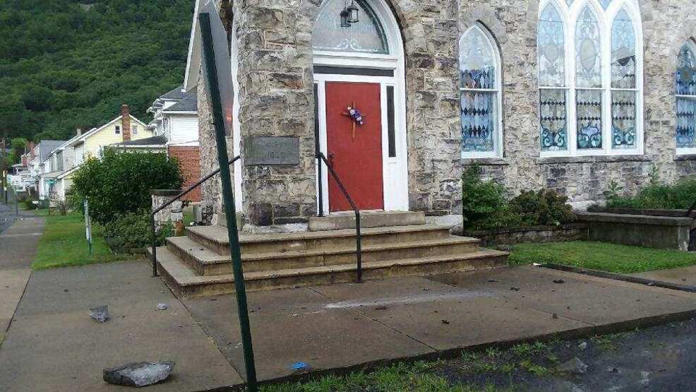 Apparent lightning strike damages Huntingdon County church, officials