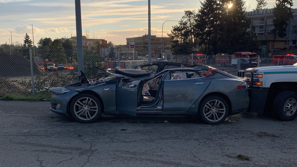 2 seriously injured after driver strikes Tesla near Northgate | KOMO