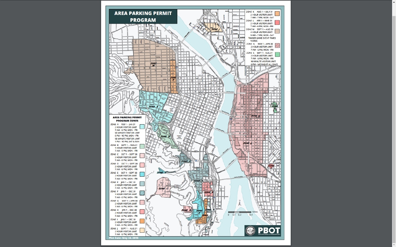 Portland Parking Zone Map - vrogue.co