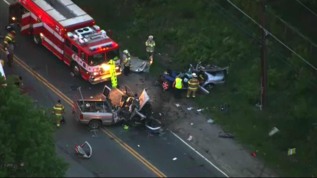 PHOTOS 5 people injured, 2 critically in Maryland car accident WJLA