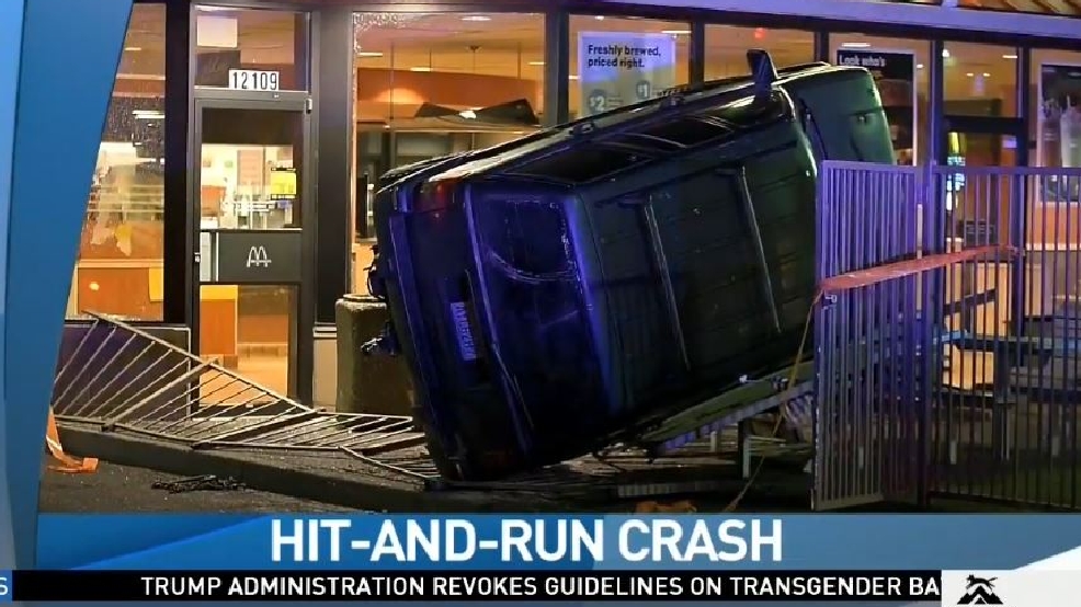 Driver crashes into McDonald's, flees the scene KATU