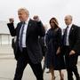 President Donald Trump does double fist pump on way to 9/11 event in Pennsylvania