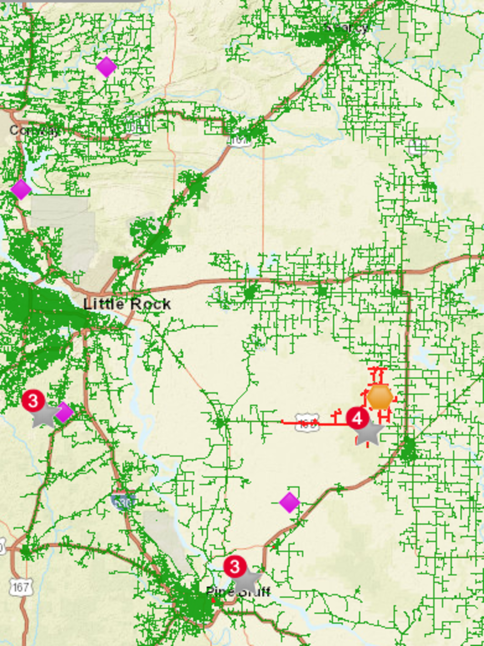 entergy arkansas power outage map Where To Track And Report Power Outages In Arkansas Katv entergy arkansas power outage map