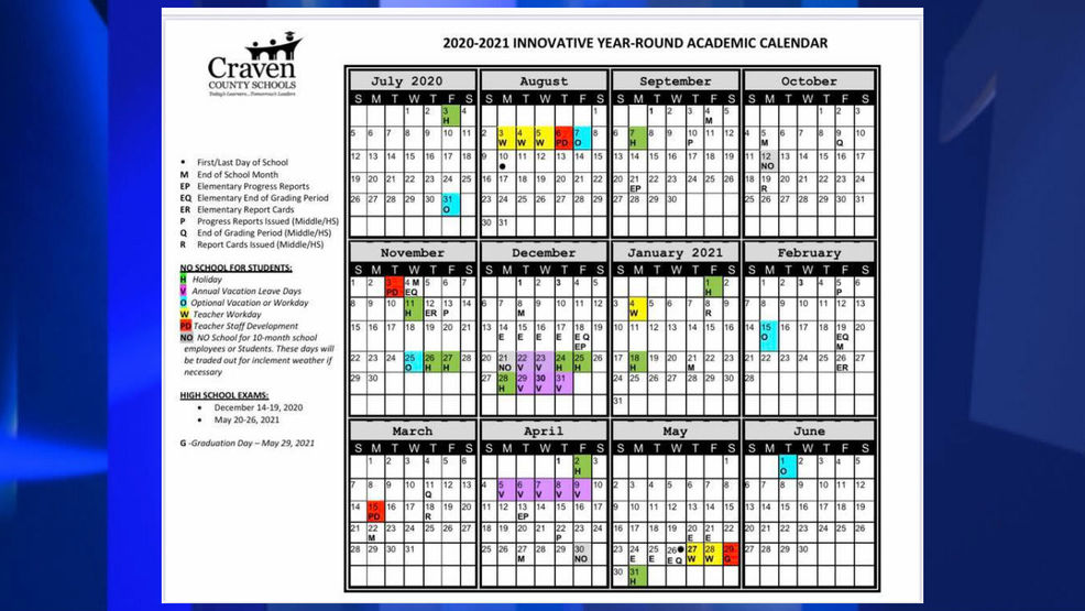 Craven County Schools Adopts innovative Year round Calendar WCTI Craven County Schools Adopts innovative Year round Calendar WCTI