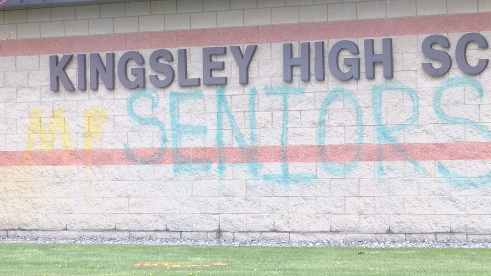 Kingsley High School spent today cleaning up after senior prank WPBN
