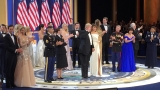 Service members salute Trump at armed services inaugural ball