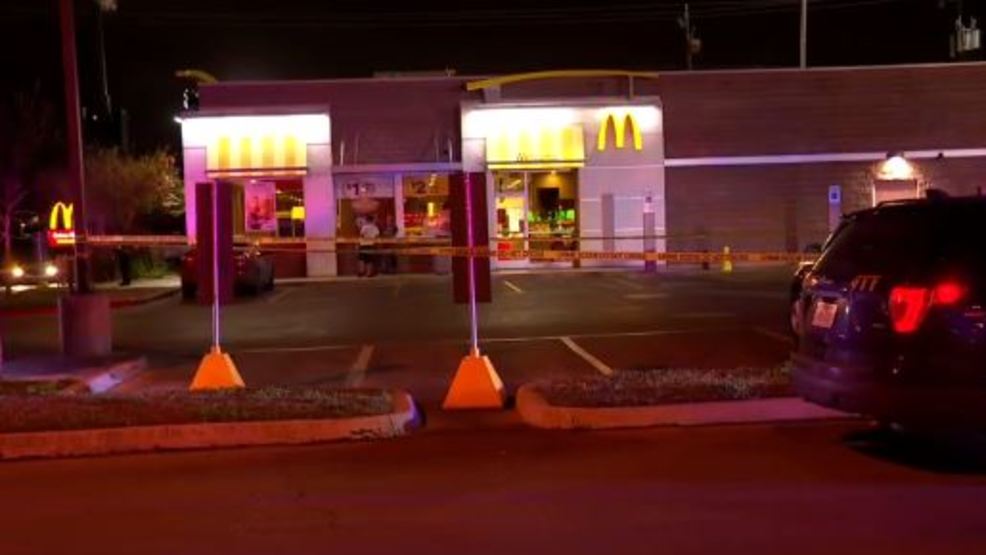 Police searching for two suspects who shot a man in the McDonald's